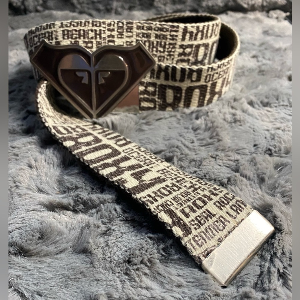 Y2k Roxy Surfer Girl Vintage Canvas Belt